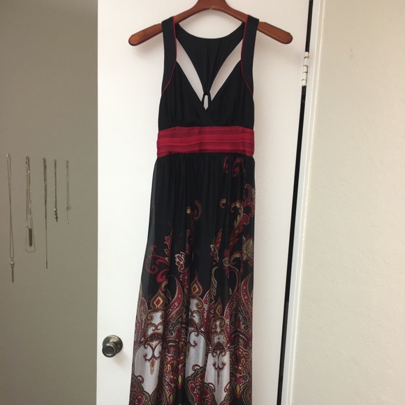 BeBe Maxi Dress BLTD Halter Maxi Color Black - Picture 5 of 5